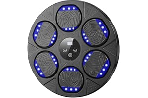 Silencomfort Music Boxing Machine, Macchina da Boxe Musicale per Il Montaggio a Parete con Guantoni da Boxe, 9 modalità di velocità e modalità di Conteggio, Beat Punch per Il Rilascio dello Stress