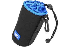 Impulsfoto NLP-15 Leichter und belastbarer NEOPREN DSLR Objektivköcher Objektivtasche Lens Pouch mit Kordel-Verschluss für Spiegelreflex Objektive bis 89 x 150mm