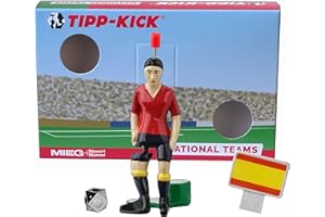 TIPP-KICK boîte Espagne I Set Original avec Le Star-Kicker Espagnol et Le Soundchip d'Espagne pour la boîte Murale de But I Figurines adaptées à Tous Les Jeux I Accessoires I Jeu Simulation Foot