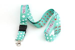 Tarja 73. Lanyard con frase molona - HASTA EL INFINITO Y MÁS ALLÁ - Ideal para teléfono, llaves, tarjeta de identificación. Estilo deportivo con llavero extraíble.