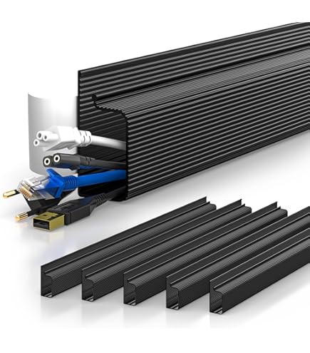 ZhiYo 99in (6X L16.5in) Server Rack Cable Management Raceway, H2.4in X W2in Cable - View #3