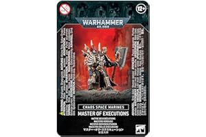 Games Workshop Warhammer 40k - Space Marine du Chaos Master of Executions 43-44 Noir