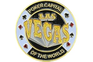 POKEO 'Las Vegas Genuine Gold Plating Poker Card Guard