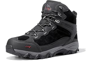 NORTIV 8 Men's Waterproof Hiking Boots Outdoor Mid Trekking Backpacking Mountaineering Shoes JS19004M