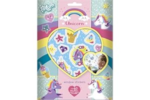 Totum- Unicorn Fantasia Adesivi, Multicolore, Small, 071568
