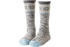 Caudblor Męskie skarpety domowe, grube, ciepłe skarpety stoperowe, męskie, przytulne, antypoślizgowe, 42-45