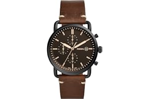 Fossil Herren Analog Quarz Uhr mit Leder Armband