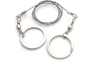 Sega a filo per esterni, con manico a occhielli, lunghezza filo: 540 mm, anelli estremamente forti, struttura stabile, in acciaio inox - marca Ganzoo