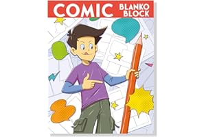 SimplePaper Blanko Comic Buch – kreiere dein eigenen Comic | Comics zeichnen lernen mit Vorlagen und Beispielseiten