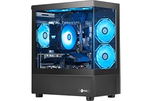 NINGMEI PC Gamer | AMD Ryzen 7 5700X 4.6GHz | GeForce RTX 5060 8Go | 32Go DDR4 RAM 3200MHz | 1To NVME SSD | 650W PSU | WiFi | Windows 11 Home 64 Bit | Noir