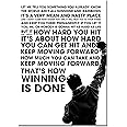 Rocky Balboa Sylvester Stallone A3 Unframed Motivation Quote Poster Sport Boxing Photo Inspiration Winner Picture