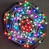 Saish Solutions 40 Feet, 90 Multi - Colour Pixel Led String Lights Attached On A Long Belt Alongwith Controller And Power Supply Specially Designed For Ocassional Decoration