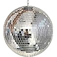 Disco Ball, Covered with rigid reflective mirrors to reflect light rays, Elegant decoration for home parties, New Year celebrations and stage props, Durable and Light weight - Disco Ball Only (30 cm)