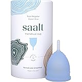 Saalt Menstrual Cup - Premium Design - Most Comfortable Period Cup - #1 Active Cup - Wear for 12 Hours - Soft, Flexible…