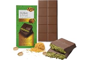 ‎BODESA VALORE 187 g Dubai Style Chocolate with Pistachios & Kunafeh, Dubai Art with Pistachio Cream & Crispy Kadayif, Made in Turkey with Attention to Detail (Dubai Style Chocolate XL)