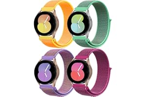 DMVEIMAL 20mm Nylon Armband für Samsung Galaxy Watch 6/5/4 40mm 44mm/Watch 4/6 Classic 47mm 43mm 46mm 42mm/Watch 5 Pro 45mm/Active 2,4ST Sport Uhrenarmband für Garmin Vivoactive 3/5/venu 2 plus/Venu sq 2 Band