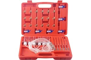 DAYUAN 6 Cylinder Diesel Injector Flow Meter Adaptor Set Common Rail Leak Off Tester