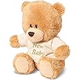 Small Teddy Bear, Small Brown Teddy Bear - Newborn Baby Teddy Bear, Newborn Gift Plush Soft Toy Bear with Embroidered T-Shirt - Newborn Teddy, Small Teddy in Tshirt, Small Teddy Bears for Babies