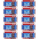 GTIWUNG 10 Pezzi Modulo Relè a 1 Canale 12V, 1 Canale Scheda Relè con Fotoaccoppiatore, 12V One Channel Relay Module Shield,