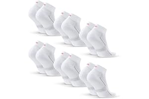 DANISH ENDURANCE Skarpety Sportowe, Organiczne Bawełniane Skarpetki, Antypęcherzowe, Amortyzowane i Oddychające, Dla Mężczyzn i Kobiet, 3 lub 6-pak