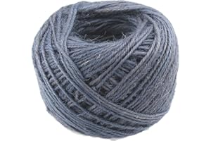 MCFANBE 328 Feet Naturel Jute Ficelle Corde Chanvre Forte Corde Corde Épaisse Corde pour DIY Artisanat Maison Jardin Déco (Grey)