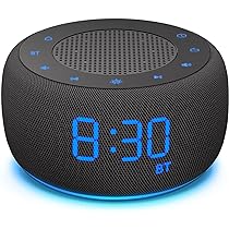Wekkerradio met dubbele draadloze oplaadfunctie met Bluetooth-luidspreker, digitale FM-radio, 2 USB-poorten, snooze, automatische en handmatige dimmerregeling en 1,4-inch oranje display iTOMA CKS209