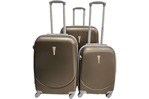 RAVENSUITCASE Juego Maletas 3 pzs Rígidas ABS 4 Ruedas y Cerratura Estructura Ligera Cómoda Asa Telescópica Manija Candado Combinación 28''(73.5x48x26 cm)+24''(63.5x42x23.5 cm)+ 20''(53.5x36x19 cm)