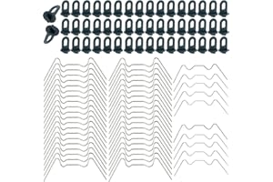 DOG'S BOOTY Slips de Vitrage pour Serre Clips de Vitrage Serre 50 Pcs Type W Clips pour Serre und 50 Pièces Accessoires de Serre Antirouille et Humidité pour Serre Crochets Suspendus Jardinières Suspendues Vignes