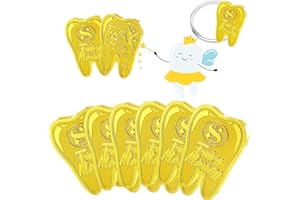 OMZSXK 6 Pezzi Monete Fata dei Denti, Fatina dei Denti Monete d'oro,Regalo Fatina dei Denti, Denti Fata Monete Regali per Ragazze Ragazzi,Moneta d'oro della Fata dei Denti,Dente Perso Moneta Commemorativa
