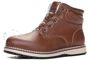 LANGDU Botas Hombre Invierno Zapatos de Nieve Impermeables Senderismo Aire Libre Montaña Escalada Trekking Antideslizante Talla 41-46EU