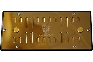 GERMANUS Metall Humidor Befeuchter mit Kristallen Kassette XL Gold II, regelbar