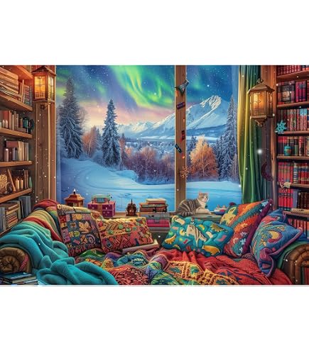 Magic Books Jigsaw Puzzle,1000 Pezzi Classici, Per Adulti E