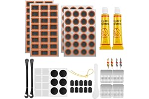 Omsscun 134 PCS Puncture Repair Kit, Puncture Repair Kit Bike Tyre, Bike Puncture Repair Kit, Bike Repair Kit for Mountain, Commuter, Bikes, Motorcycle