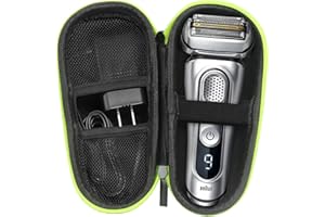 Skycase Funda para Braun Series 3s/5s/7s/9s, universal para maquinilla de afeitar Serie 3/5/7/9, funda protectora de viaje para afeitadora eléctrica, funda de transporte para hombre, fluorescencia