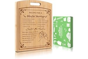 Joeyan Wedding Gifts for Couples 2025, Bridal Shower Gifts for Bride and Groom Engagement, Personalised Marriage Chopping Boards, Wedding Registry Anniversary Shower Gift Newlyweds Mr and Mrs Gifts