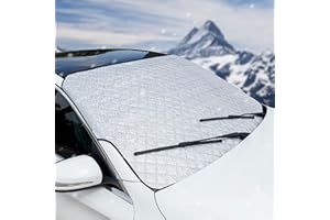Windscreen Cover Frost Ice Snow Protector for Winter | Windscreen Sun Shade UV Reflective for Summer | SNMIX Windshield Front Window Cover for Car SUV Van - Ultra Thick