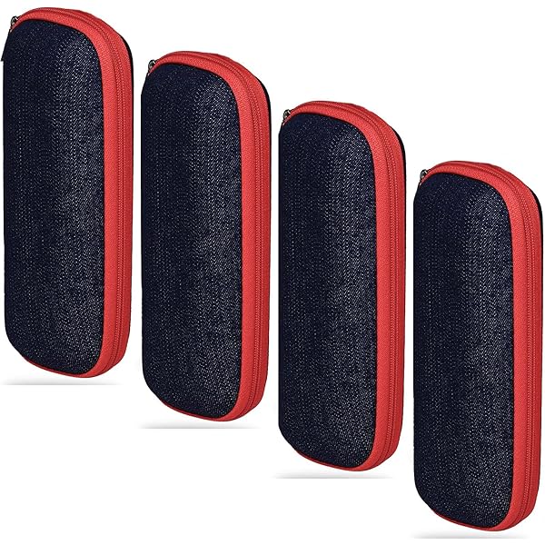 3 Custodie Rigide Per Occhiali Da Sole - Portaocchiali Semirigido Con Gancio - Nero - Foto 10