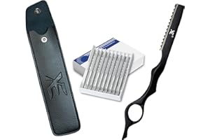XE XPERT EXCELLENCE XE Hair Styling Barber Thinning Razor – Stainless Steel Thinning Comb, Ideal Feather Styling razor, Hair Texturizing and Layering Razor for Salon and Home Use