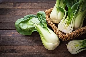 MES GRAINES POTAGÈRES Lote de 200 semillas de col china Pak Choi - Variedad china - Planta resistente al frío - Perfecta en ensaladas y woks - Reproducible