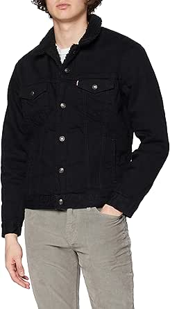 levis mens denim jacket black