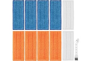 QAQGEAR Wischpads Waschbare Mopptücher Ersatz für IRobot Braava Jet 240 241 245 250 Wischroboter, wiederverwendbar (4 nasse Pads, 4 feuchte Pads, 2 trockene Pads)