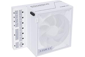Lian Li EDGE Gold 850W PC Power Supply White, 850 Watt ATX PSU, PCIe 5.1, ATX 3.1 PSU | 80 PLUS Gold, modular, Sleeved Cable Kit, 12VHPWR for NVIDIA RTX, quiet fan