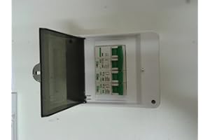 Nano Electric 2 way garage, shed mini consumer unit main isolator and 6amp,16amp MCB's