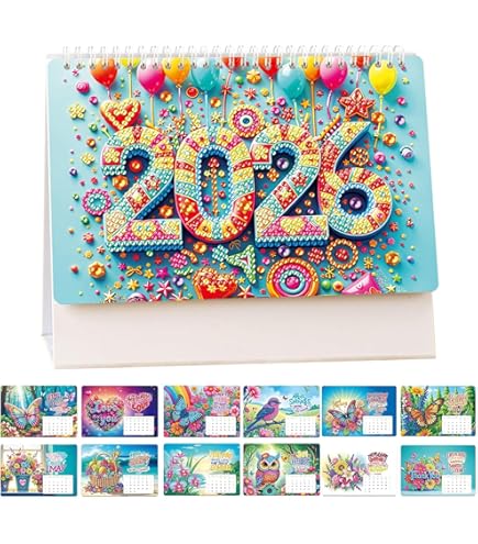 DIY Diamond Painting DIY Diamond Perpetual Calendar Craft Kit - Lion - View #4