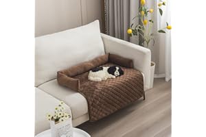 OKYUK Cuccia per cani – Protezione per il divano, lavabile a mano, cuscino per cani di taglia grande, media e piccola (caffè, 90 x 90 cm)