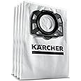 Kärcher Sacchetto Filtro in Vello Compatibile con Aspiratori solidi liquidi WD 4/5/6, Confezione da 4 Pezzi