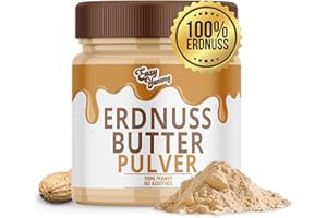 ‎EASY YUMMY EASY YUMMY - Erdnussbutter Pulver (500g), 100% Peanut Butter Powder ohne Zucker, Erdnusspulver