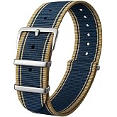 18mm-20mm-22mm-24mm Nato Kumaş Tekstil Saat Kordonu Kayışı N32NYL3-KLK