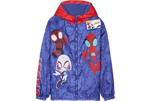 Get Trend Chubasquero Niño y Adolescente, Chaqueta Impermeable con Capucha, Forro Polar o Reversible Diseños, Regalos Niños