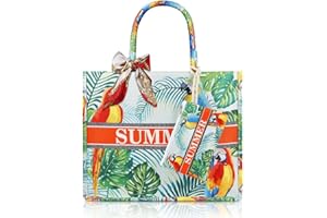 Blumacht Grande Borsa da Spiaggia, Borsa da Mare in Tela Spalla Borse Zainetto Borse Tote con Chiusura Zip, Borsa Mare Casual Borsa Tracolla Donna per Shopping, Viaggio, Appuntamento